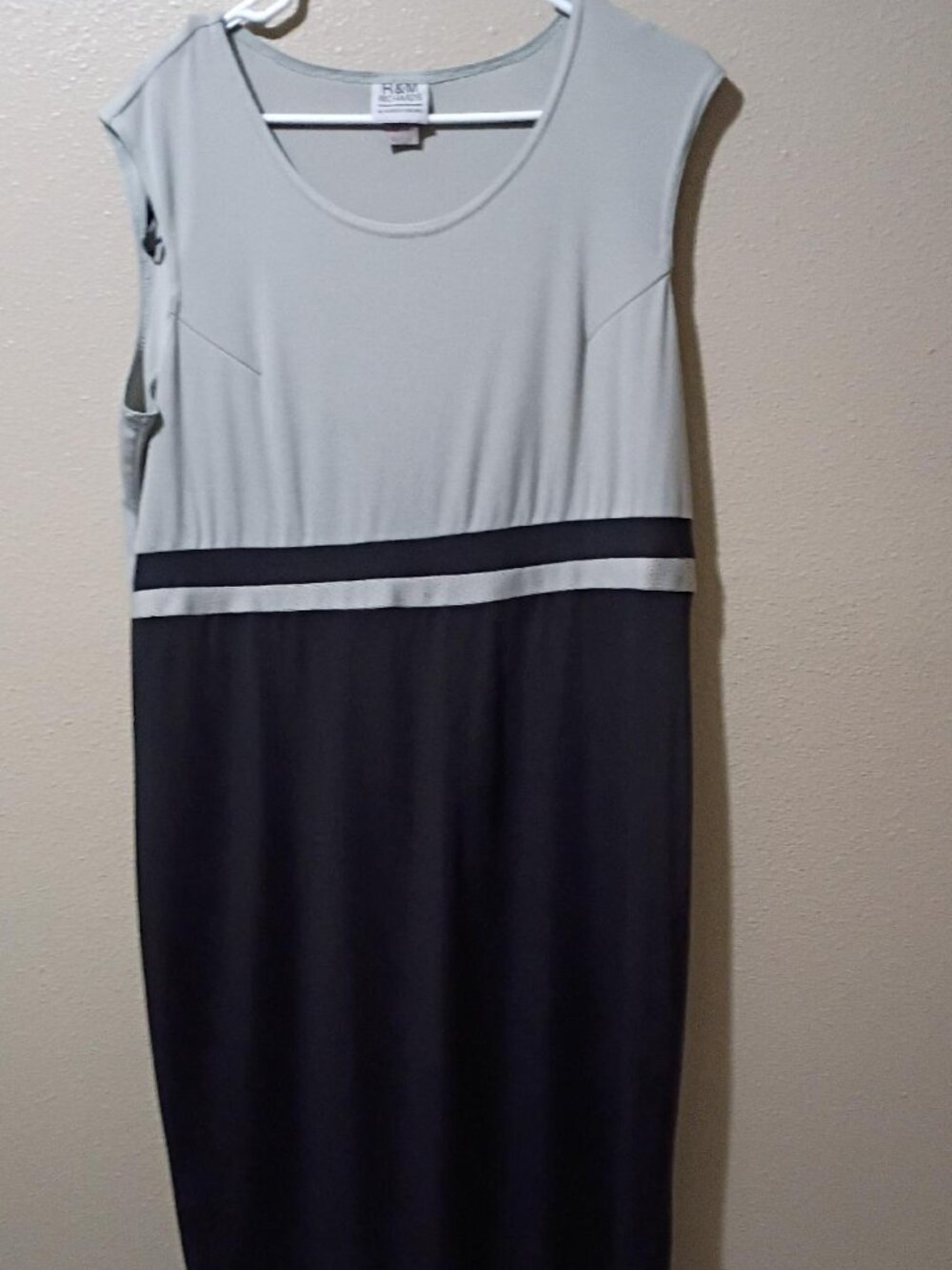 R & M Richards Dress Size 16 Lime green and black
